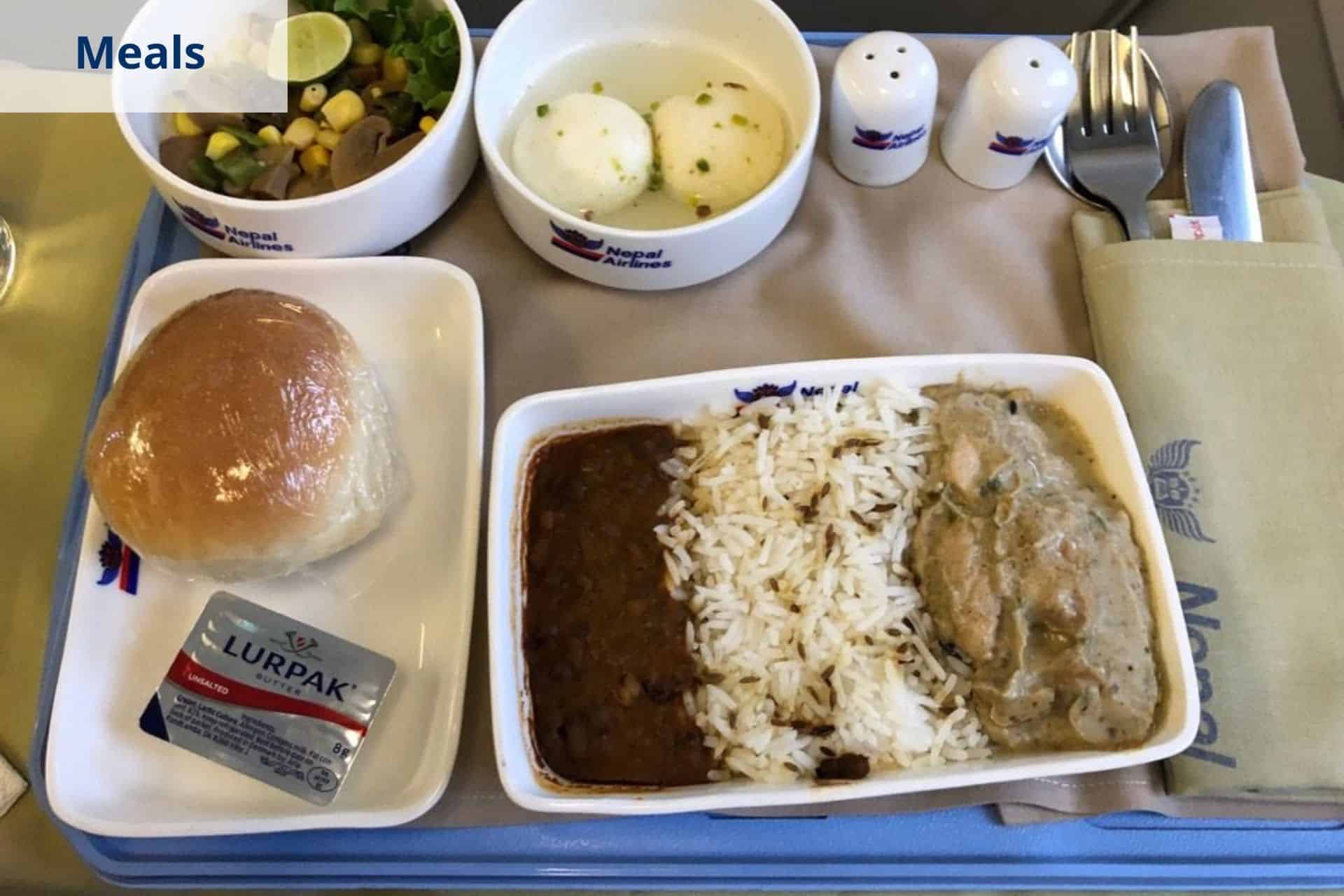 Nepal Airlines Meals