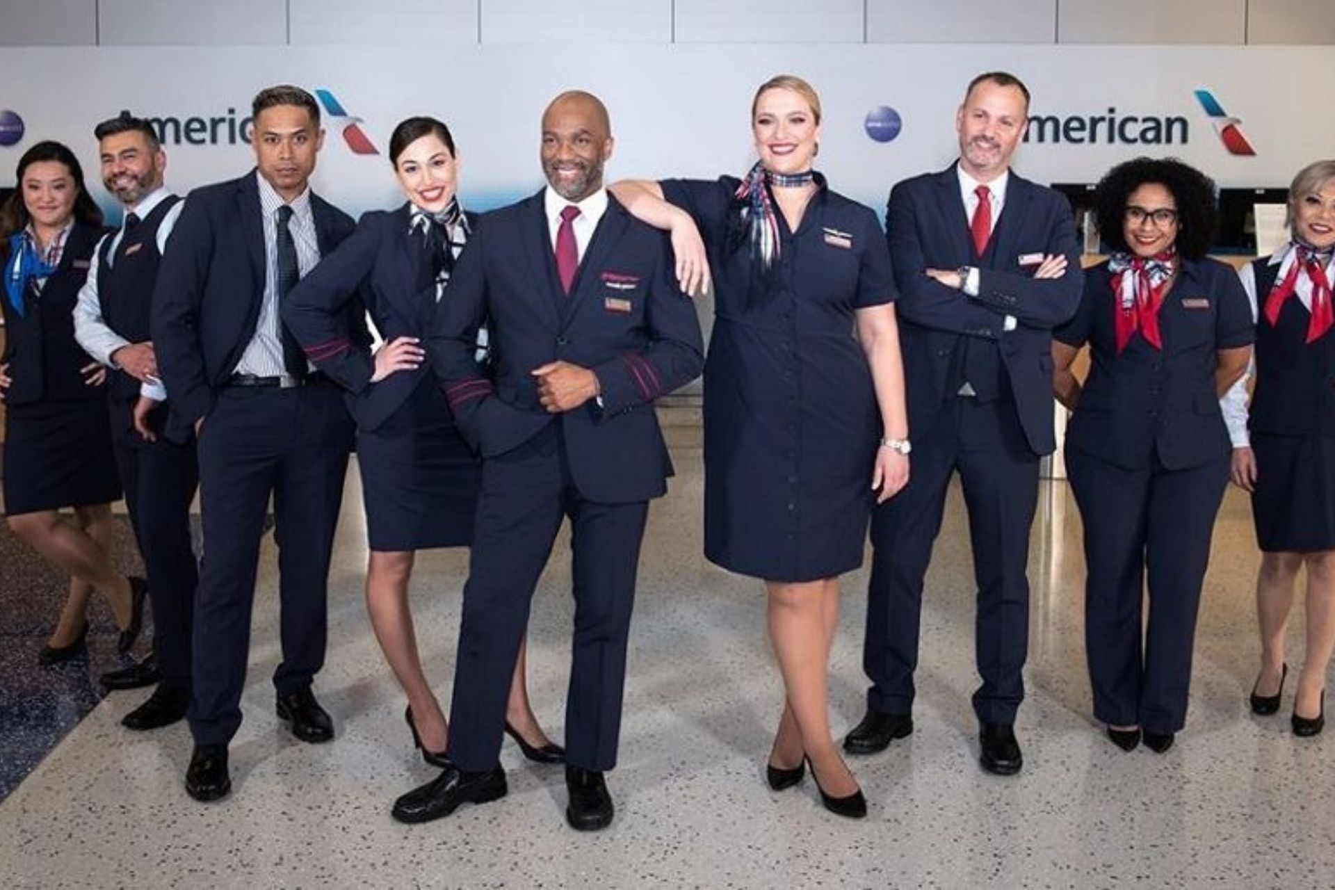 American Airlines crew